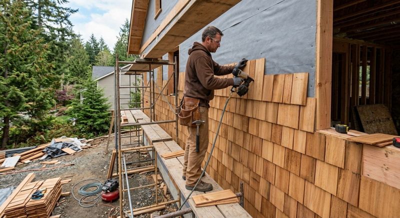 Cedar Siding Installation in Fayetteville, GA