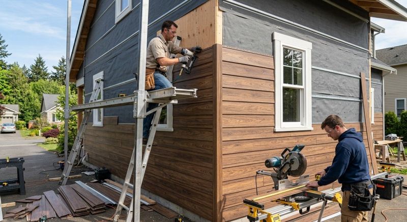 Faux Wood Siding Installation in Fayetteville, GA