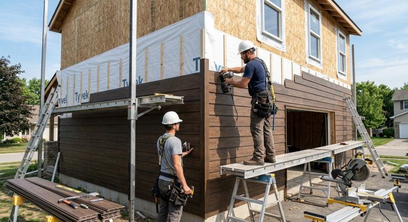 Faux Wood Siding Installation in Lithonia, GA