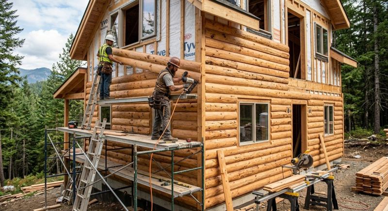 Log Siding Installation in Stockbridge, GA