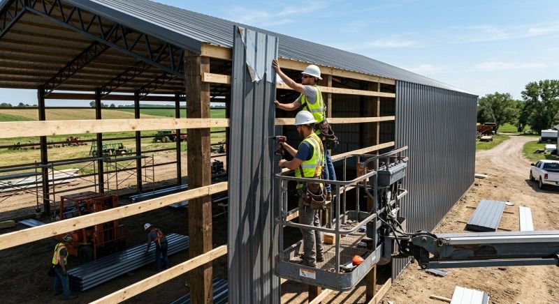 Pole Barn Siding Installation in Henry County, GA