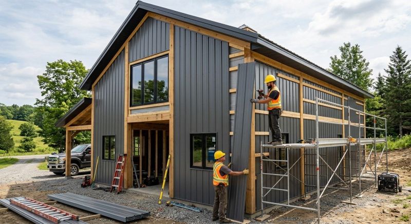 Pole Barn Siding Installation in Henry County, GA