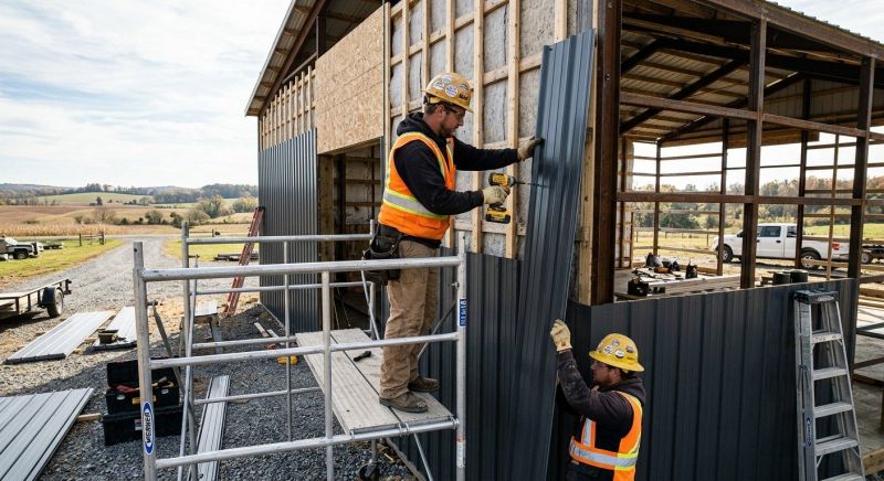 Pole Barn Siding Installation in Henry County, GA