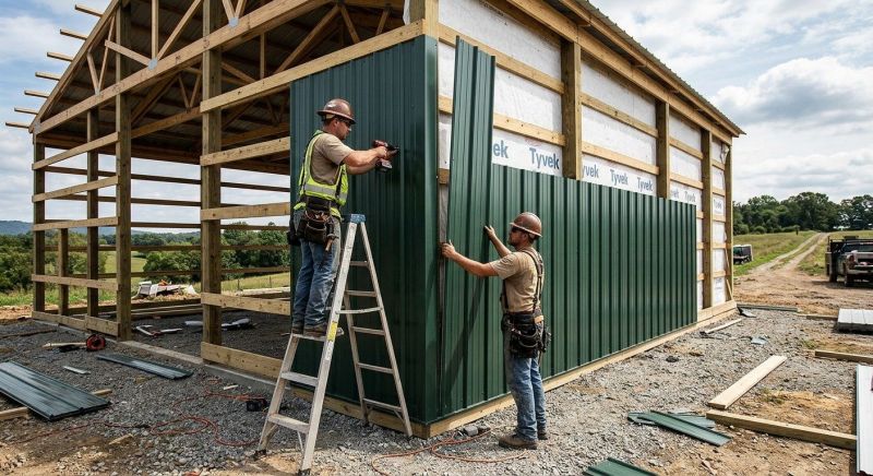 Pole Barn Siding Installation in Henry County, GA