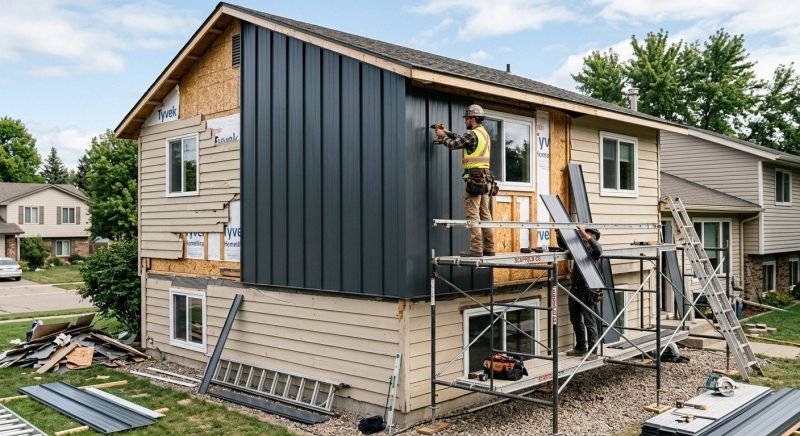 Sheet Metal Siding Replacement in Henry County, GA