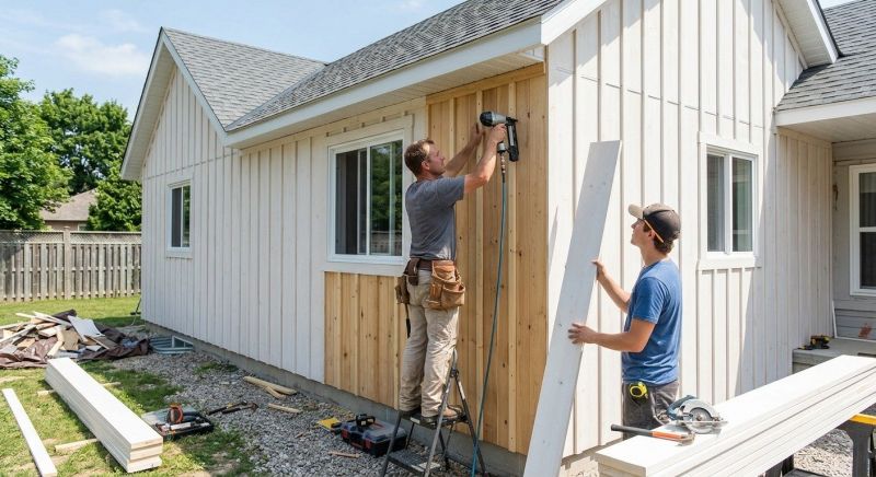 Batten Siding Installation