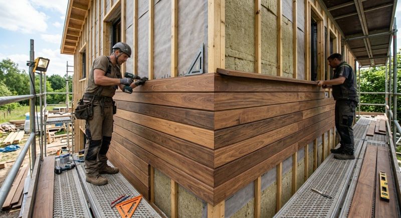 Cedar Cladding Installation